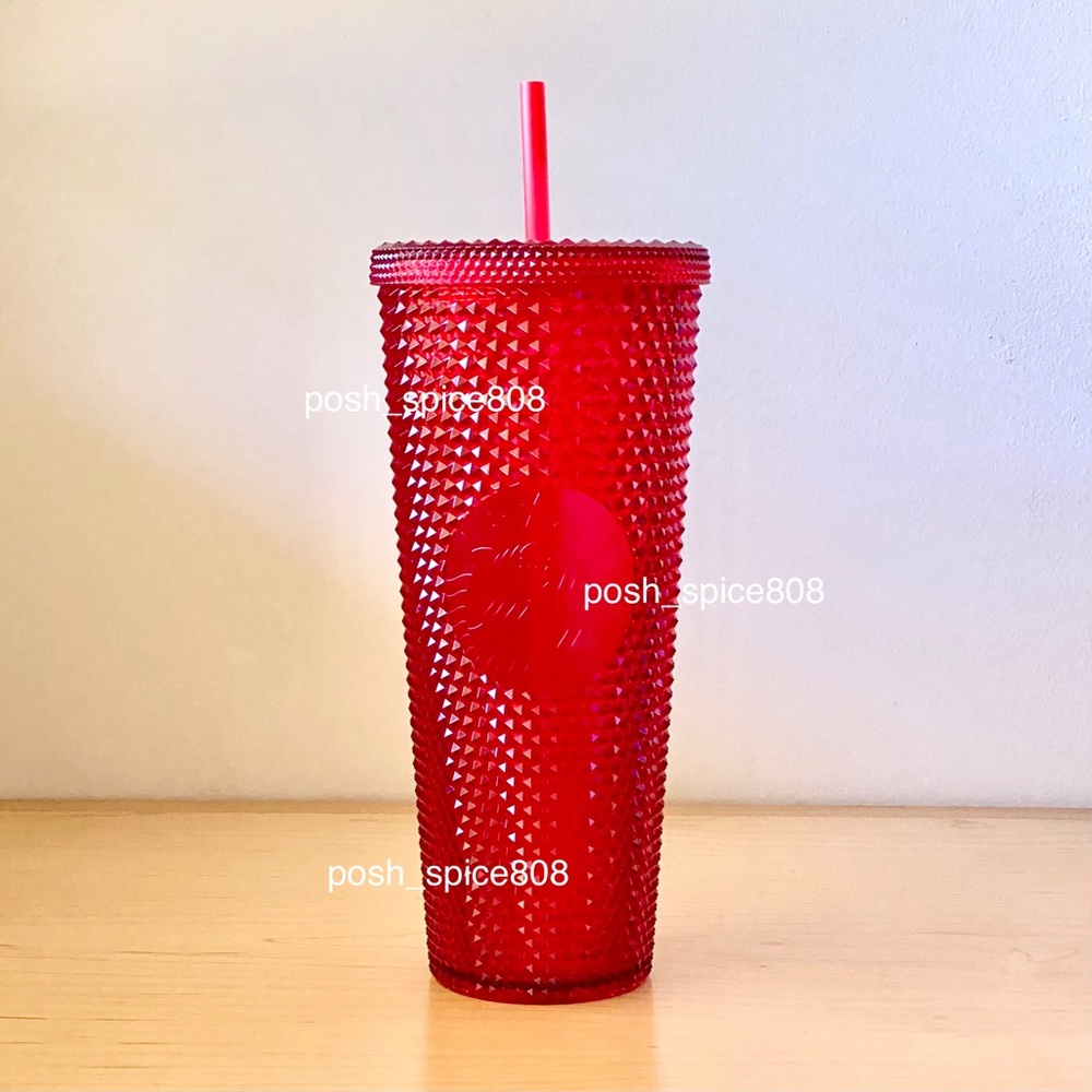 STARBUCKS TAIWAN Red Bling Studded Tumbler